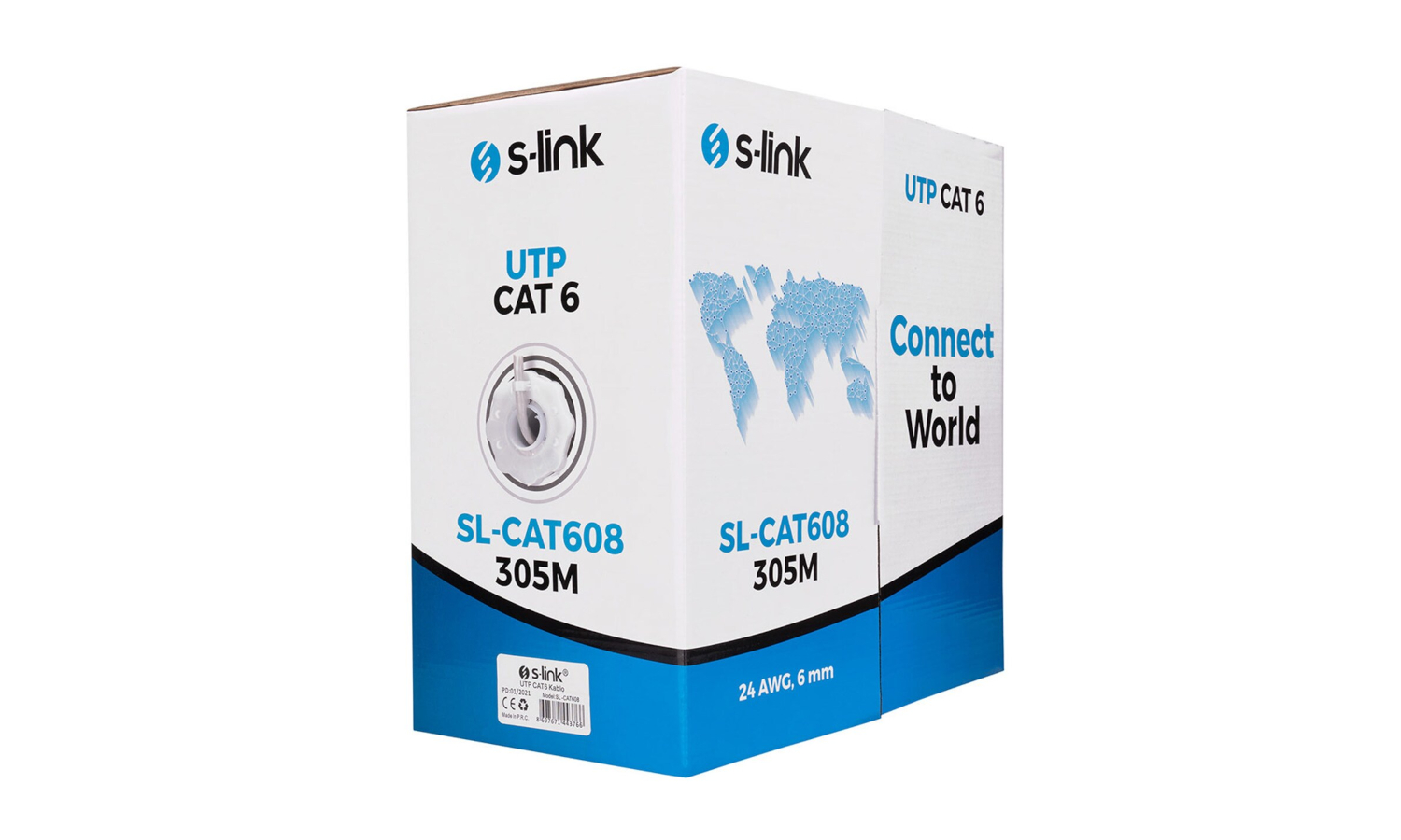 S-LINK SL-CAT608 24 AWG UTP CAT6 305 METRE KABLO