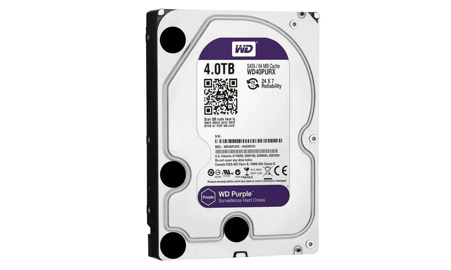 Wd Purple 4tb Sata Wd40purz Güvenlik Diski