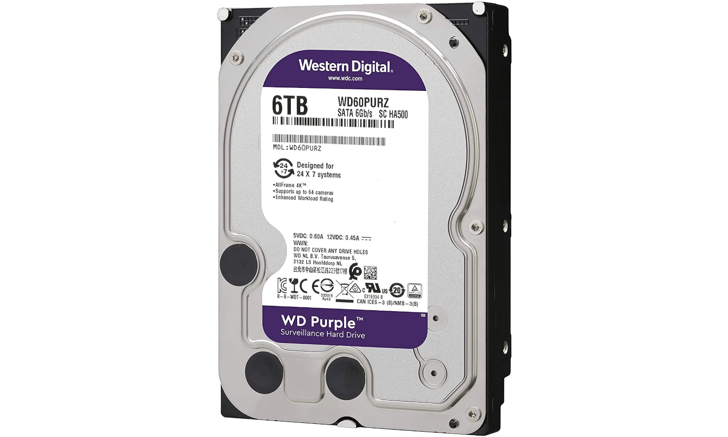 Wd Purple 6 Tb Sata Wd60purz Güvenlik Diski