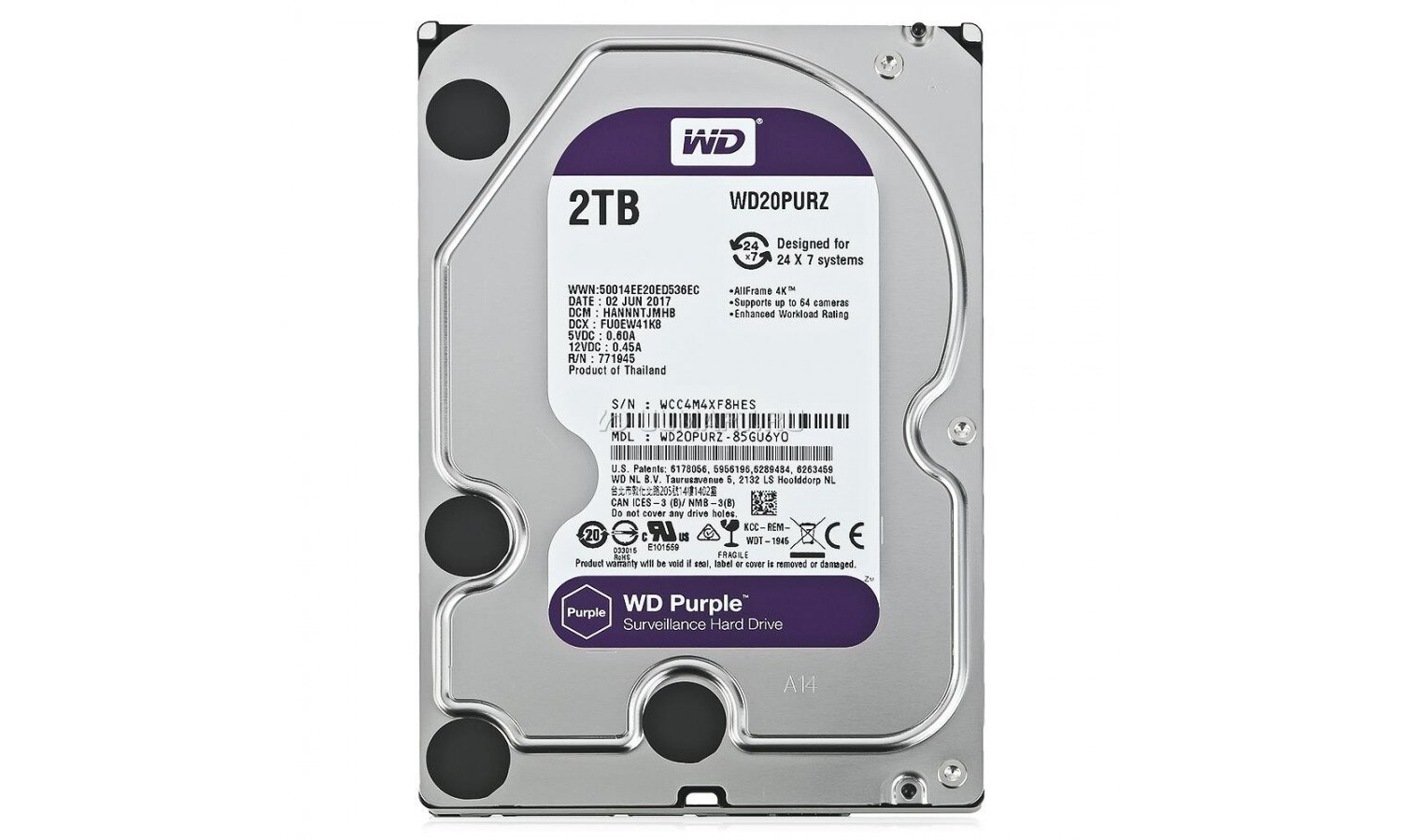 Wd Purple 2TB Güvenlik Kamera Diski